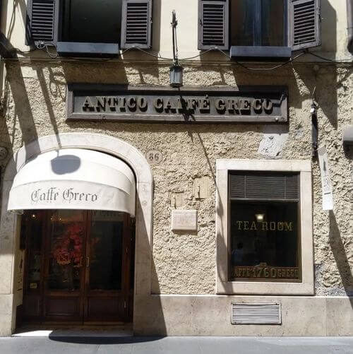 義大利羅馬Rome (Roma)必吃 -Antico Caffè Greco 古希臘咖啡館
