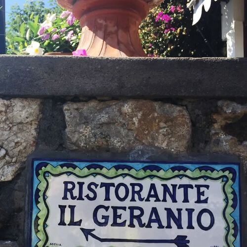 義大利卡布里島 ISOLA DI CAPRI 必吃 - Ristorante Il Geranio