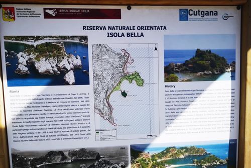 義大利陶爾米納 Taormina (西西里語 Taurmina) 必玩 - Isola Bella 貝拉島 = 美麗島 = 心型島