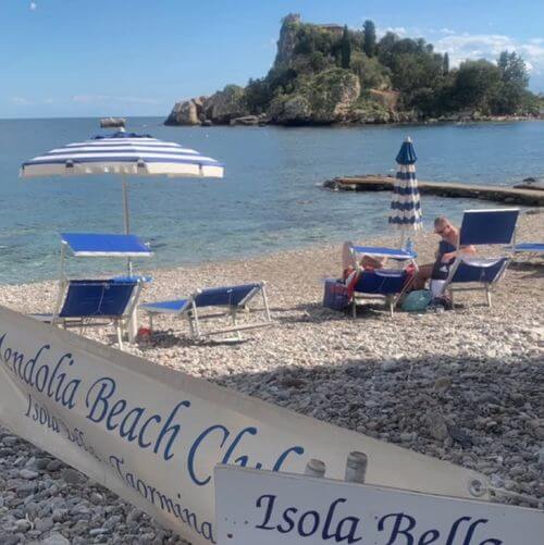 義大利陶爾米納 Taormina (西西里語 Taurmina) 必玩 - Spiaggia Isola Bella = Spiaggia Lido Mendolia