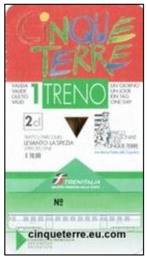 義大利Cinque Terre 五漁村 = 五鄉地必玩 - Cinque Terre Card Train 五漁村火車旅遊套票