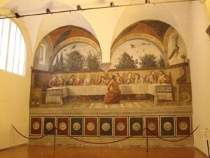 義大利佛羅倫斯 = 佛羅倫薩 = 翡冷翠 Florence = Fiorenza = Firenze 必玩 - Chiesa di San Salvatore in Ognissanti = Chiesa di Ognissanti 佛羅倫斯諸聖教堂 - Domenico Ghirlandaio "Il Cenacolo 最後的晚餐"