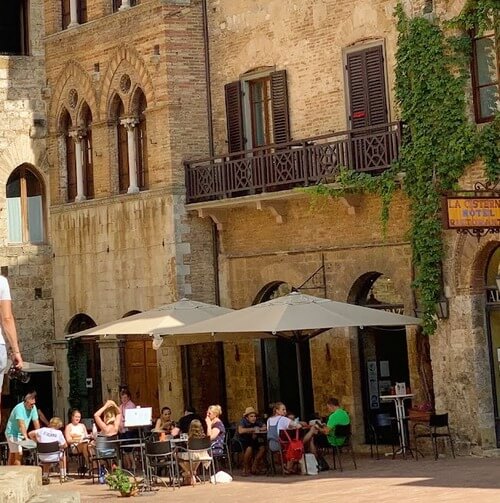 義大利San Gimignano 聖吉米尼亞諾 = 聖吉米納諾必吃 - Le Terrazze - Hotel La Cisterna San Gimignano