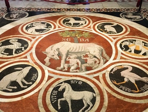 義大利西恩納 = 錫耶納 Siena 必玩 - Duomo di Siena 西恩納主教座堂 = 錫耶納主教座堂 - Pavimento 馬賽克地板