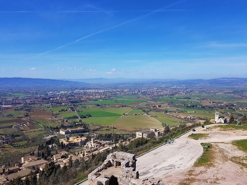 義大利 Assisi 阿西西 = 亞西西必玩 - Rocca Maggiore 馬焦雷古堡 = 大岩石