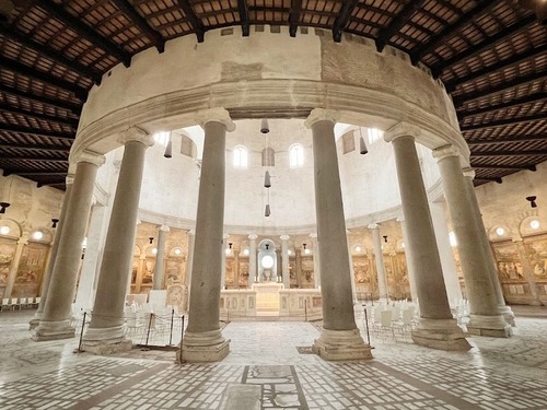 義大利 Rome 羅馬 (義語 Roma) 必玩 - Basilica di Santo Stefano Rotondo al Celio 聖斯德望圓形堂 = 聖斯特凡諾羅通多阿爾切利奧大教堂