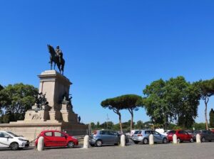 義大利 Rome 羅馬 (義語 Roma) 必玩 - Belvedere del Gianicolo = Monte Gianicolo 賈尼科洛山 - Monumento a Giuseppe Garibaldi 朱塞佩·加里波第雕塑