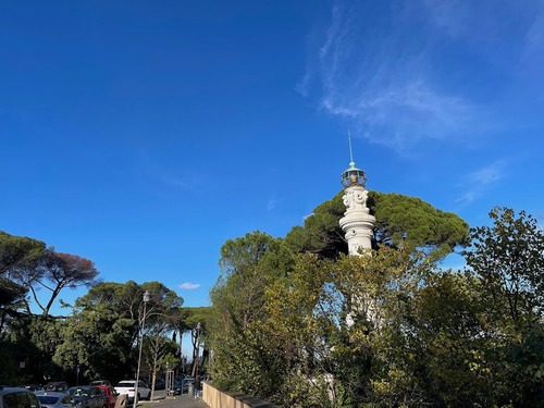 義大利 Rome 羅馬 (義語 Roma) 必玩 - Belvedere del Gianicolo = Monte Gianicolo 賈尼科洛山 - Faro del Gianicolo 賈尼科洛燈塔 = Faro del Manfredi 曼弗雷迪燈塔