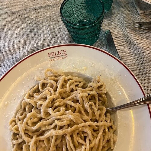 義大利 Rome 羅馬 (義語 Roma) 必吃 - Felice a Testaccio | ROMA - 以羅馬最好吃的 "Cacio e Pepe 黑胡椒起司醬義大利麵" 聞名