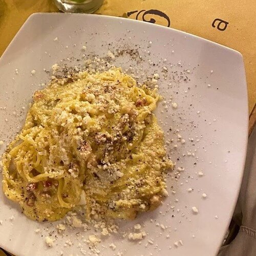 義大利 Rome 羅馬 (義語 Roma) 必吃 - Mimì e Cocò (兩間分店) - 以 "Spaghetti alla Carbonara 培根蛋義大利麵" 聞名