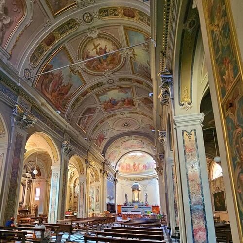 義大利科莫湖必玩 Lago di Como - Menaggio 梅納焦 = 梅納喬 - Chiesa di Santo Stefano 聖斯蒂法諾教堂 = 聖斯特凡諾教堂 = Parrocchia Santo Stefano - Chiesa di Santa Marta 聖瑪爾塔教堂