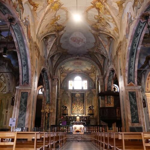 義大利科莫湖必玩 Lago di Como - Tremezzina 特雷梅齊納 - Chiesa di Santo Stefano 聖斯蒂法諾教堂 = 聖斯德望教堂 = Chiesa collegiata di Santo Stefano - Lenno