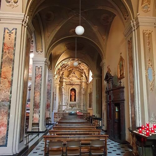 義大利科莫湖必玩 Lago di Como - Menaggio 梅納焦 = 梅納喬 - Chiesa di Santo Stefano 聖斯蒂法諾教堂 = 聖斯特凡諾教堂 = Parrocchia Santo Stefano - Chiesa di Santa Marta 聖瑪爾塔教堂