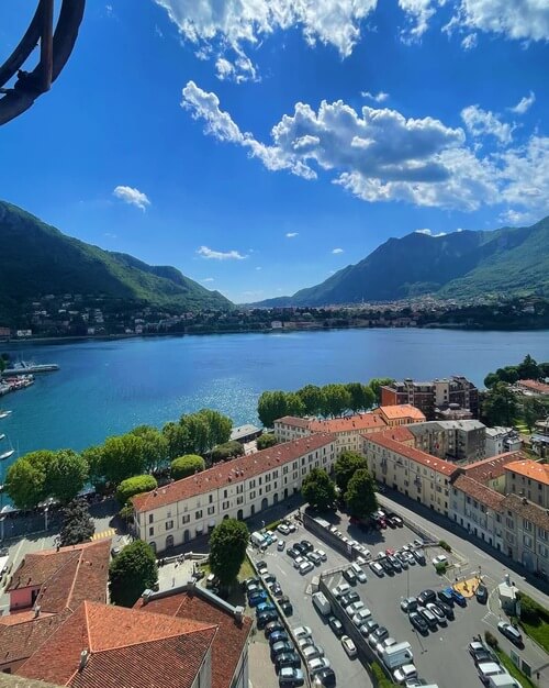 義大利科莫湖必玩 Lago di Como - Lecco 萊科 - Basilica di San Nicolò 聖尼科洛聖殿 = 聖尼各大教堂 - Campanile di San Nicolò 聖尼科洛鐘樓
