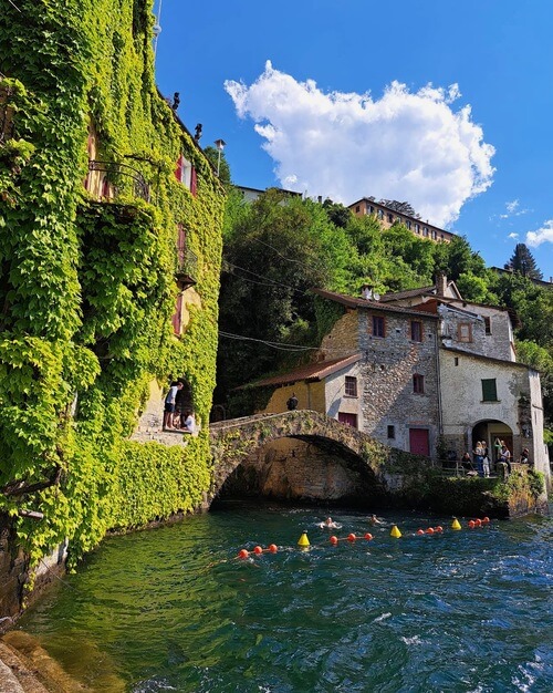 義大利科莫湖必玩 Lago di Como - Nesso 內索 - Orrido di Nesso 內索峽谷 = 內索瀑布 - Ponte della Civera 奇維拉古石橋 = 奇韋拉石橋
