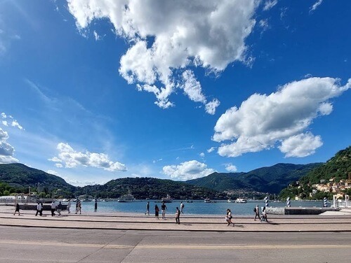 義大利科莫湖必玩 Lago di Como - Como 科莫 - Lungolago Mafalda di Savoia 瑪法爾達迪薩沃亞湖畔步道 - Lungolago di Como 科莫湖畔步道