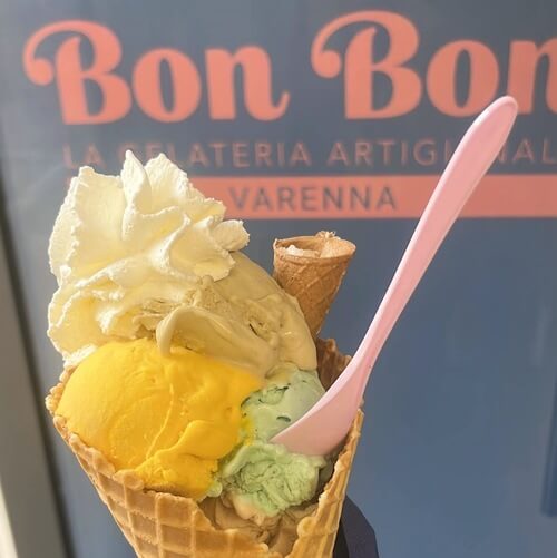 義大利科莫湖必玩 Lago di Como - Varenna 瓦倫納 = 瓦倫娜 - Varenna Bon Bon La Gelateria