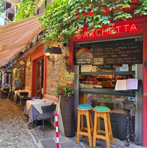 義大利科莫湖必玩 Lago di Como - Bellagio 貝拉焦 = 貝拉吉歐 - Ristoro Forma e Gusto Pizzeria-Ristorante (Barchetta - Ristorante e Pizzeria)