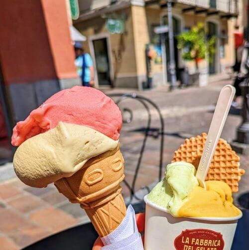 義大利科莫湖必玩 Lago di Como - Menaggio 梅納焦 = 梅納喬 - Gelateria La Fabbrica del Gelato